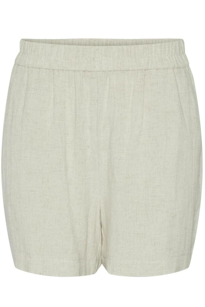 PCVINSTY HW LINEN SHORTS NOOS BC 17146435 Oatmeal